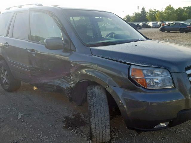 5FNYF28378B013952 - 2008 HONDA PILOT SE GRAY photo 9