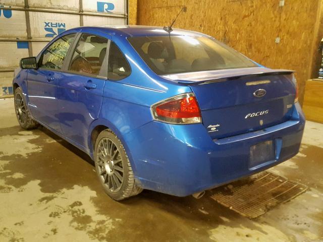 1FAHP3GN6BW151674 - 2011 FORD FOCUS SES BLUE photo 3