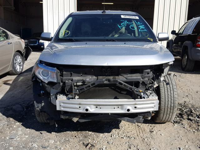 2FMDK3KC7BBB46414 - 2011 FORD EDGE LIMIT SILVER photo 9