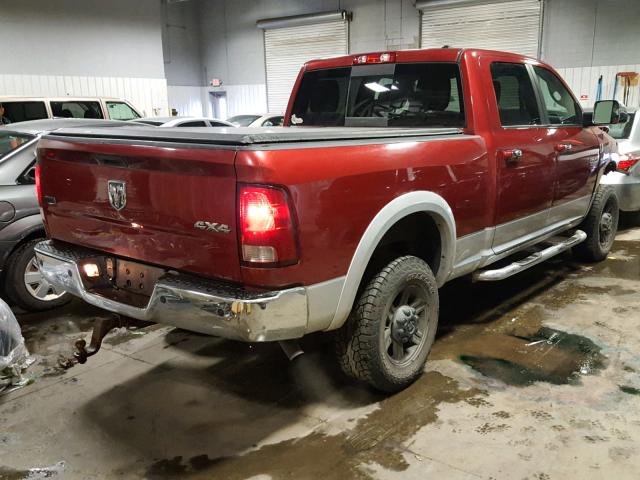 3C6TD5FT4CG324379 - 2012 DODGE RAM 2500 L MAROON photo 4