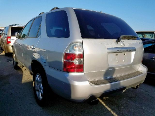 2HNYD18615H513034 - 2005 ACURA MDX TOURIN SILVER photo 3