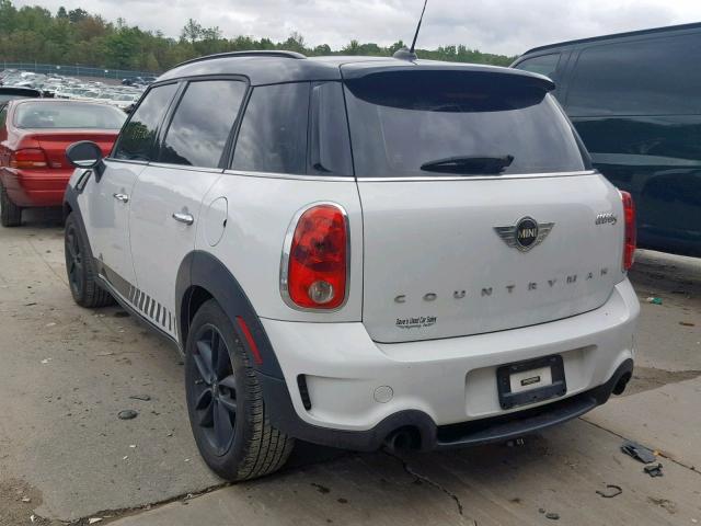 WMWZC5C57EWP35076 - 2014 MINI COOPER S C WHITE photo 3