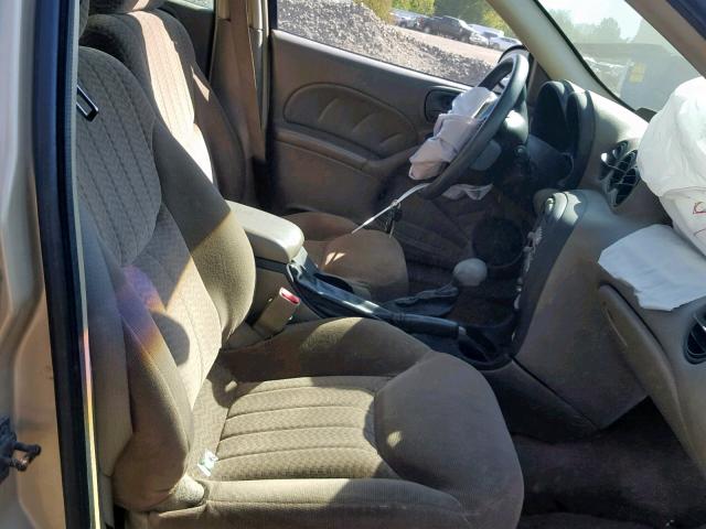 1G2NF52F62C303115 - 2002 PONTIAC GRAND AM S GOLD photo 5