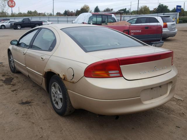 2C3HH46R1WH176220 - 1998 CHRYSLER INTREPID GOLD photo 3