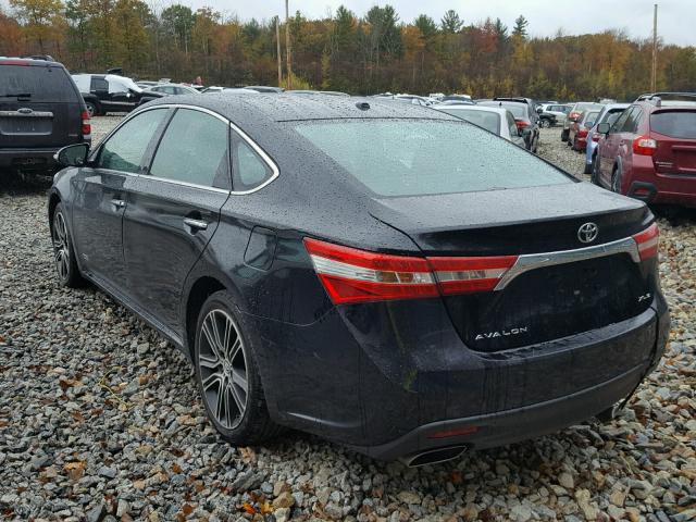 4T1BK1EB4FU149530 - 2015 TOYOTA AVALON XLE BLACK photo 3