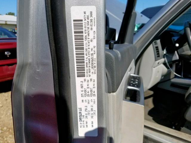 1J8GN58KX8W261396 - 2008 JEEP LIBERTY LI SILVER photo 10