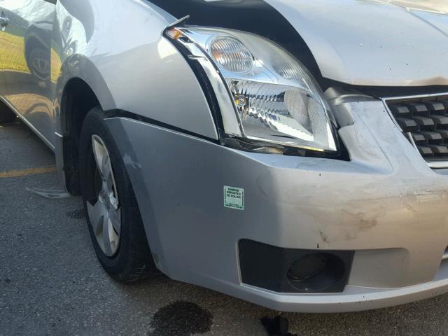 3N1AB61E57L623710 - 2007 NISSAN SENTRA 2.0 SILVER photo 9