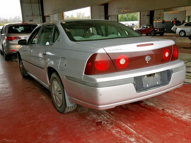 2G1WF52E639282243 - 2003 CHEVROLET IMPALA SILVER photo 3