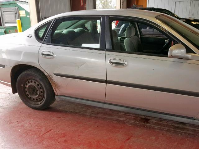 2G1WF52E639282243 - 2003 CHEVROLET IMPALA SILVER photo 9