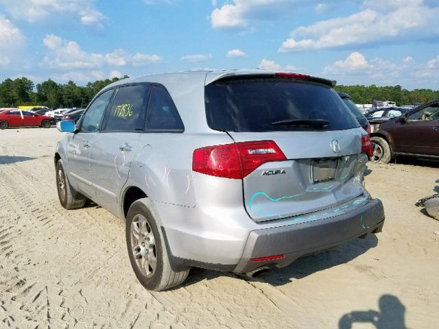 2HNYD28397H550718 - 2007 ACURA MDX TECHNO SILVER photo 3