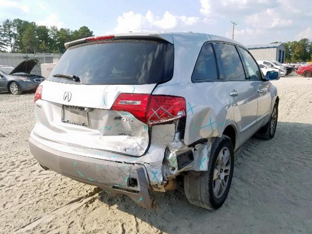 2HNYD28397H550718 - 2007 ACURA MDX TECHNO SILVER photo 4