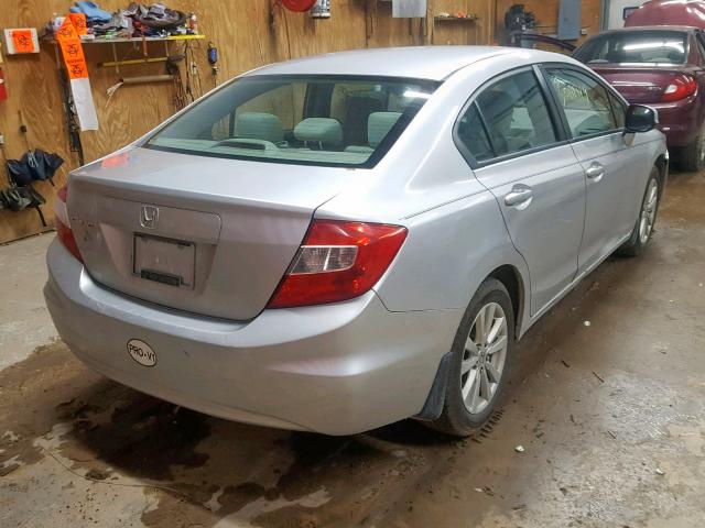 19XFB2F8XCE036884 - 2012 HONDA CIVIC EX SILVER photo 4