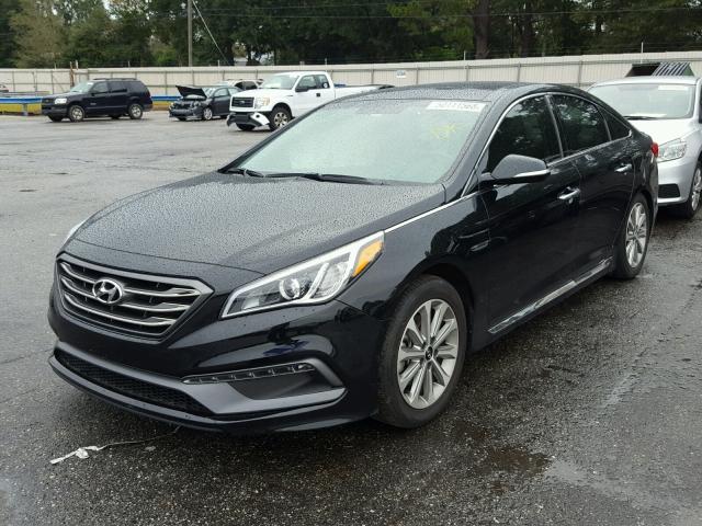 5NPE34AF9GH273569 - 2016 HYUNDAI SONATA SPO BLACK photo 2