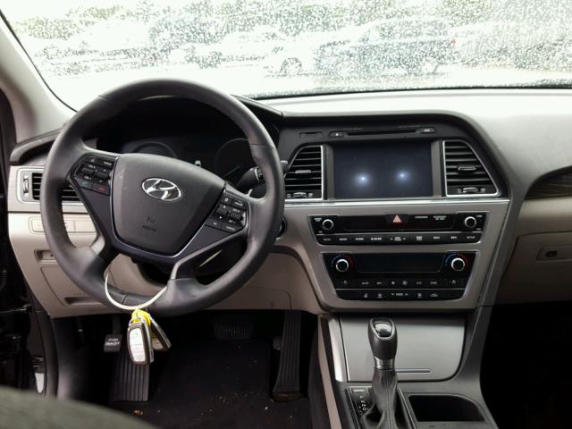 5NPE34AF9GH273569 - 2016 HYUNDAI SONATA SPO BLACK photo 9