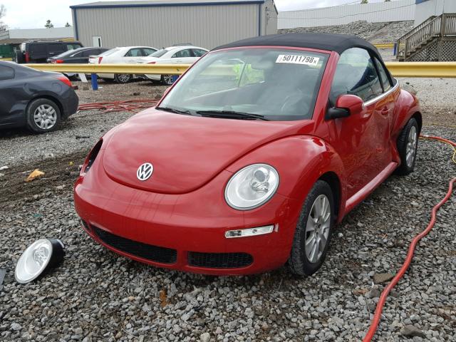 3VWRF31Y69M408344 - 2009 VOLKSWAGEN NEW BEETLE RED photo 2