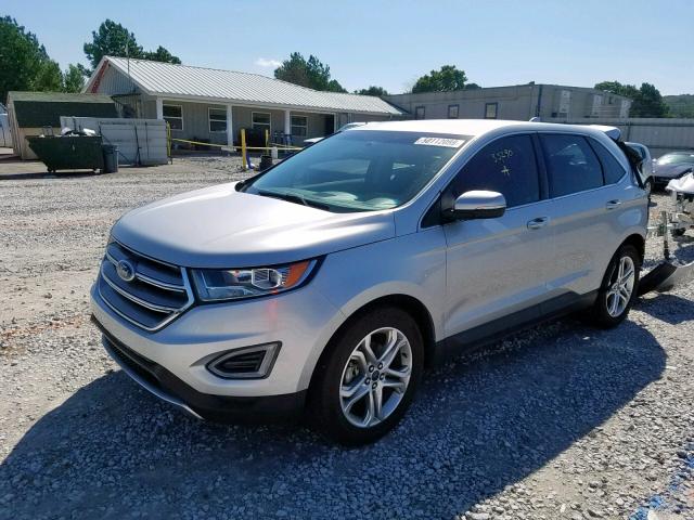 2FMPK3K95HBB97789 - 2017 FORD EDGE TITAN SILVER photo 2