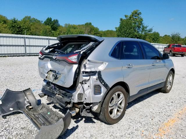 2FMPK3K95HBB97789 - 2017 FORD EDGE TITAN SILVER photo 4