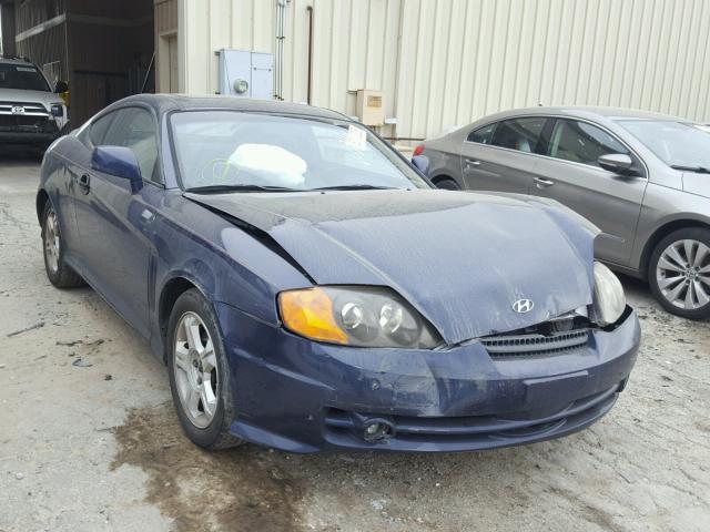 KMHHN65F23U026919 - 2003 HYUNDAI TIBURON GT BLUE photo 1