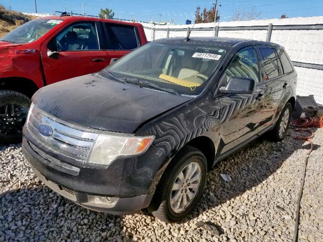 2FMDK48C57BA21092 - 2007 FORD EDGE SEL BLACK photo 2