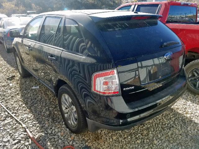 2FMDK48C57BA21092 - 2007 FORD EDGE SEL BLACK photo 3