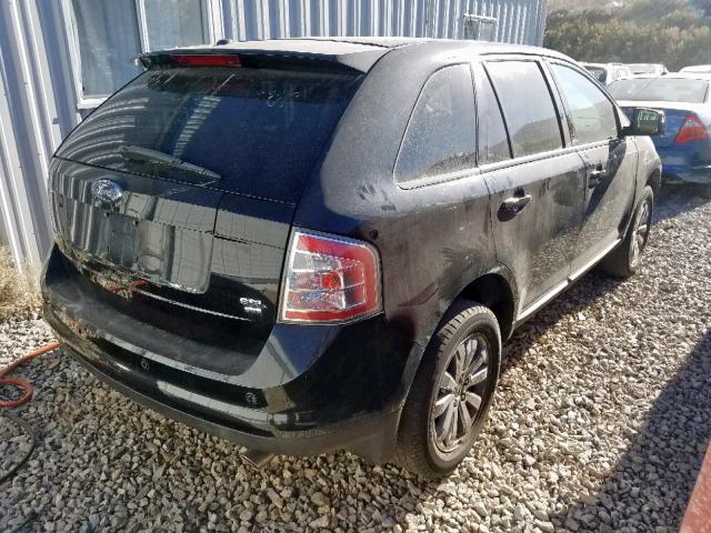 2FMDK48C57BA21092 - 2007 FORD EDGE SEL BLACK photo 4