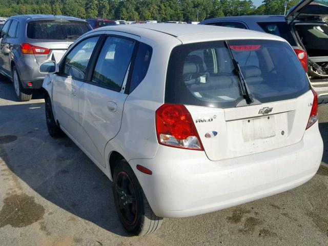 KL1TD66687B739428 - 2007 CHEVROLET AVEO BASE Ağ foto 3