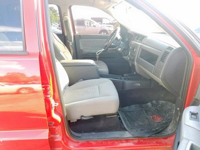 1D7HE48N98S543414 - 2008 DODGE DAKOTA QUA RED photo 5