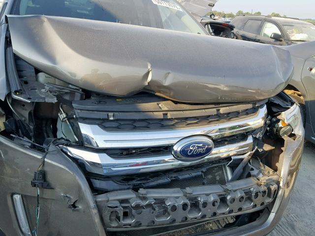 2FMDK3KC1DBB47643 - 2013 FORD EDGE LIMIT GRAY photo 7