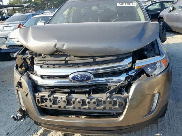 2FMDK3KC1DBB47643 - 2013 FORD EDGE LIMIT GRAY photo 9