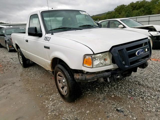 1FTYR10D39PA50185 - 2009 FORD RANGER WHITE photo 1