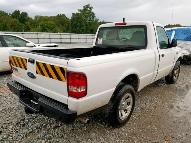 1FTYR10D39PA50185 - 2009 FORD RANGER WHITE photo 4