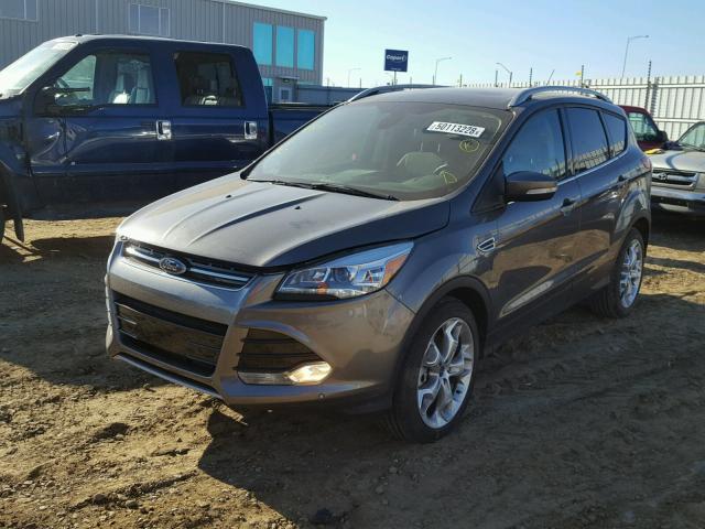 1FMCU9J97EUA25136 - 2014 FORD ESCAPE TIT GRAY photo 2