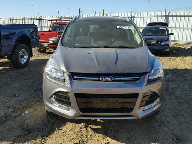 1FMCU9J97EUA25136 - 2014 FORD ESCAPE TIT GRAY photo 9