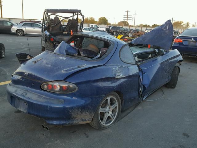 KMHJG24F7XU125635 - 1999 HYUNDAI TIBURON BLUE photo 4