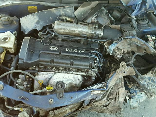 KMHJG24F7XU125635 - 1999 HYUNDAI TIBURON BLUE photo 7