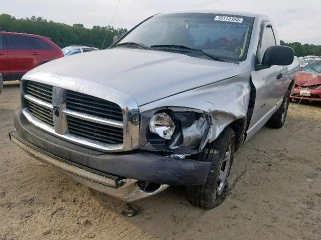 1D7HA16K17J519096 - 2007 DODGE RAM 1500 S SILVER photo 2