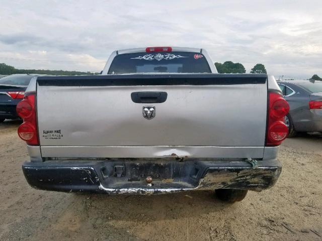 1D7HA16K17J519096 - 2007 DODGE RAM 1500 S SILVER photo 6