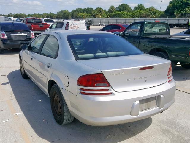 1B3EL36X32N230951 - 2002 DODGE STRATUS SE SILVER photo 3