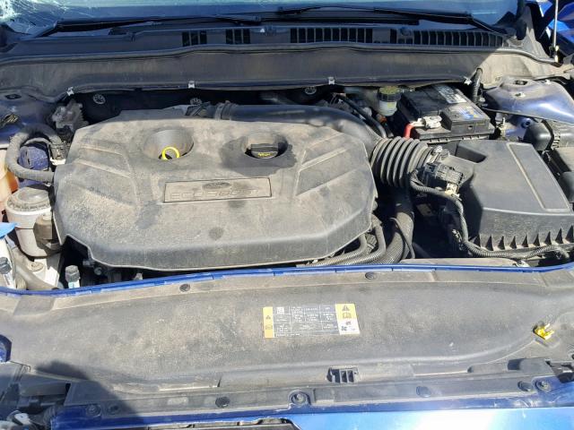 3FA6P0K93DR199980 - 2013 FORD FUSION TIT BLUE photo 7