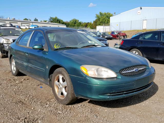 1FAFP55S9YA148866 - 2000 FORD TAURUS SES GREEN photo 1