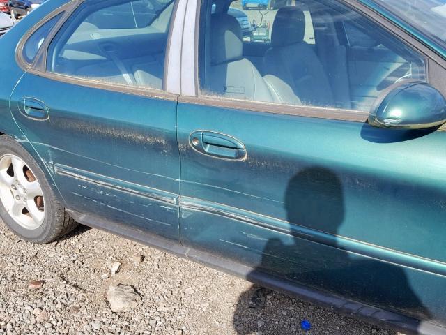 1FAFP55S9YA148866 - 2000 FORD TAURUS SES GREEN photo 9