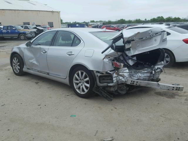 JTHBL46F075019016 - 2007 LEXUS LS 460 SILVER photo 3