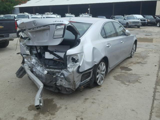 JTHBL46F075019016 - 2007 LEXUS LS 460 SILVER photo 4