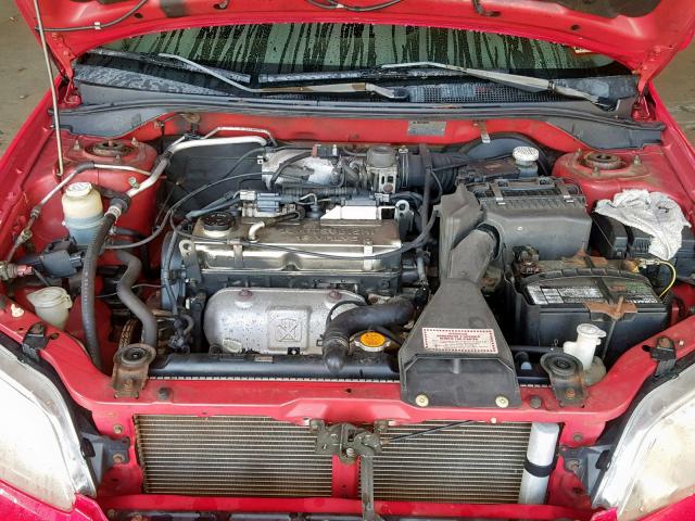 JA3AJ86E33U047392 - 2003 MITSUBISHI LANCER OZ RED photo 7