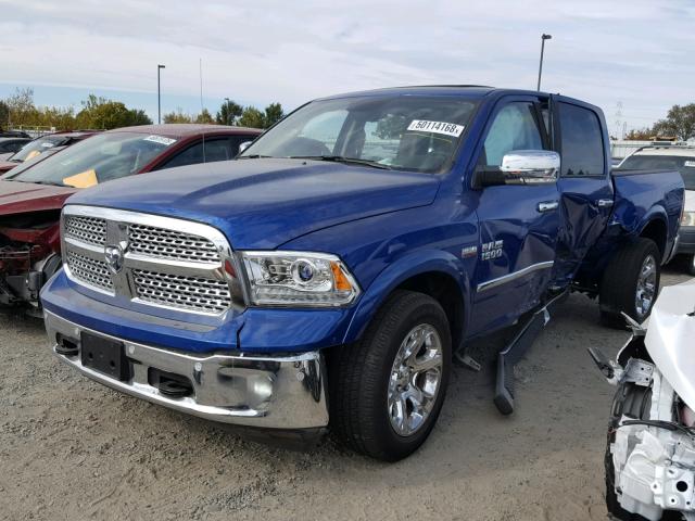 1C6RR7NT6HS854426 - 2017 RAM 1500 LARAM BLUE photo 2