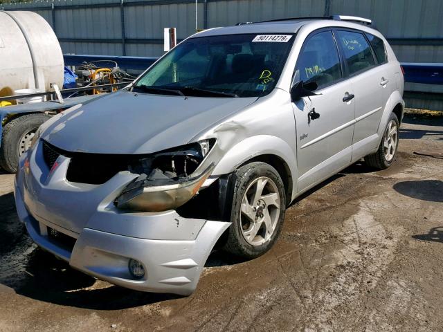 5Y2SL62844Z407956 - 2004 PONTIAC VIBE SILVER photo 2