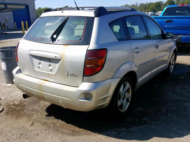 5Y2SL62844Z407956 - 2004 PONTIAC VIBE SILVER photo 4