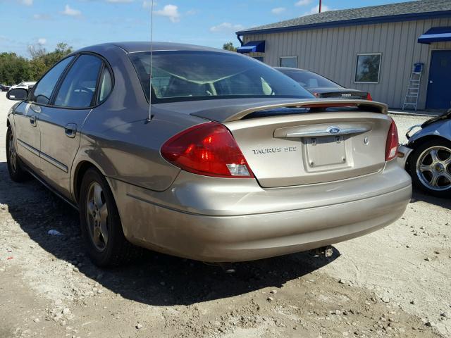 1FAFP55S52A110641 - 2002 FORD TAURUS SES BEIGE photo 3