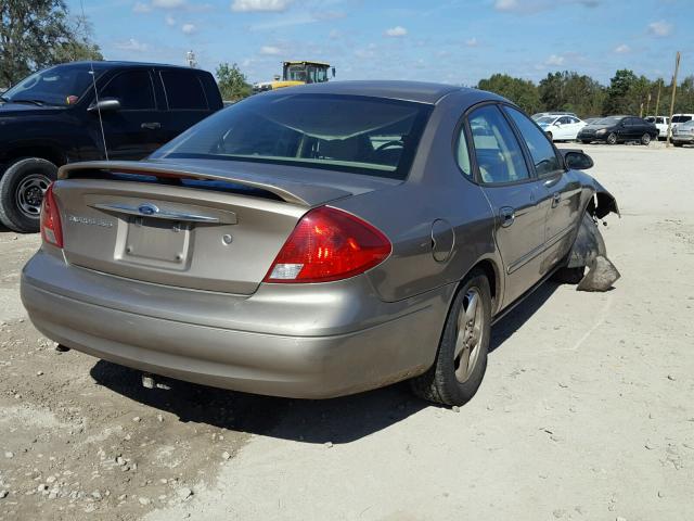 1FAFP55S52A110641 - 2002 FORD TAURUS SES BEIGE photo 4