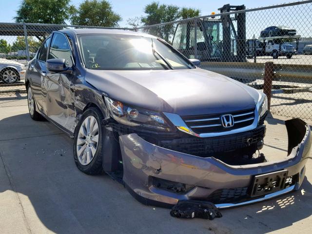 1HGCR2F87FA032198 - 2015 HONDA ACCORD EXL GRAY photo 1